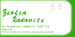 zsofia radovits business card